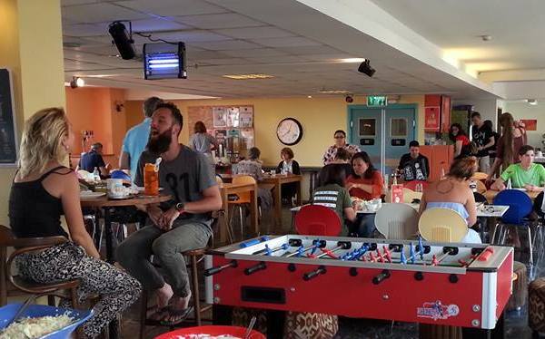 meals at the Abraham Hostel in Jerusalem