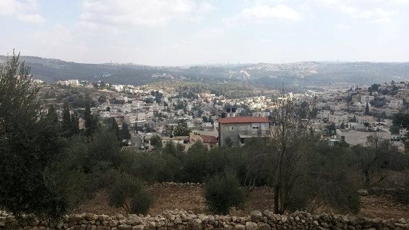 view of Abu Ghosh in the hills of Jerusalem
