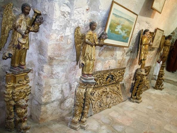 Georgian artwork in the Monastery of the Cross in Jerusalem's Valley of the Cross Georgian artwork in the Monastery of the Cross in Jerusalem's Valley of the Cross