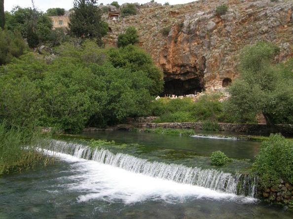 Banias in the Golan Heights in the far north of Israel