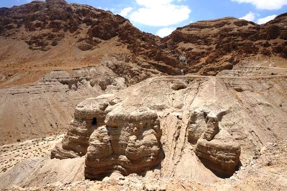 Caves of Qumran in the Judean Desert where the Dead Sea Scrolls were discovered