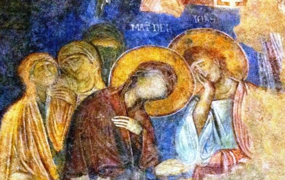 Abu Ghosh frescoes at the Crusader Church at the Benedictine Monastery