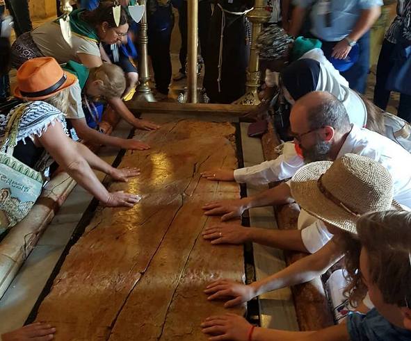 Church of the Holy Sepulchre Altar in the Old City of Jerusalem