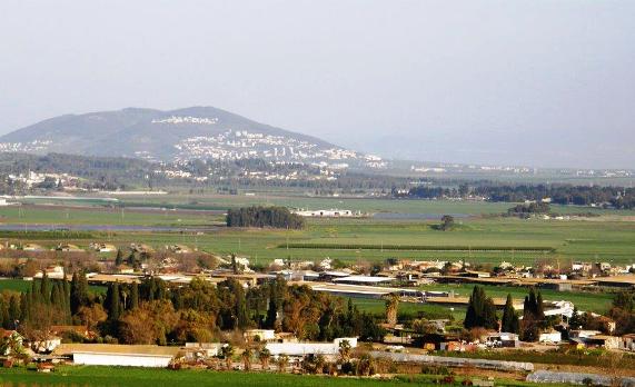 Gilboa mountain range and Jezereel Valley (Emek Yisrael)
