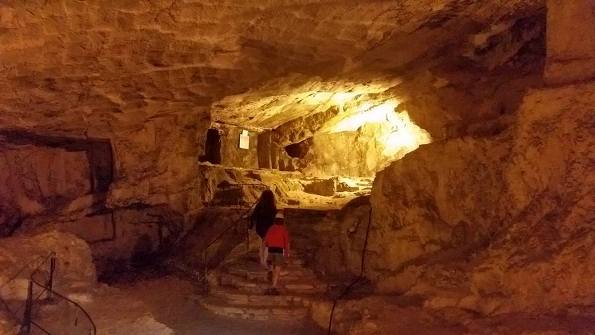 cave where Jesus taught the Lord's Prayer in the Pater Noster Church on Mount Olives in Jerusalem cave where Jesus taught the Lord's Prayer in the Pater Noster Church on Mount Olives in Jerusalem