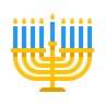 On the holiday of Hanuka, Jews light the menorah for 8 days On the holiday of Hanuka, Jews light the menorah for 8 days