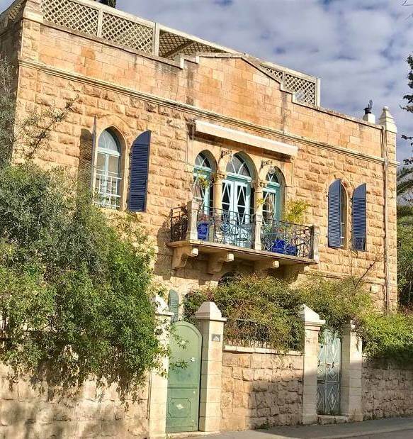 a historic building in the charming Germany Colony neighborhood in Jerusalem a historic building in the charming Germany Colony neighborhood in Jerusalem