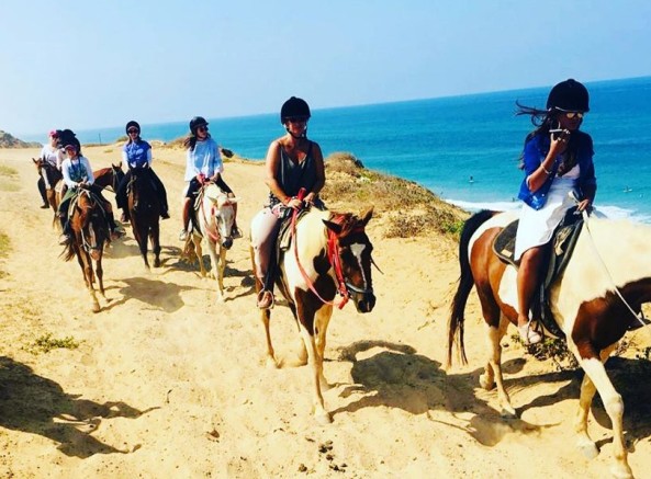 horseback riding in Israel along one of the many Mediterranean beaches