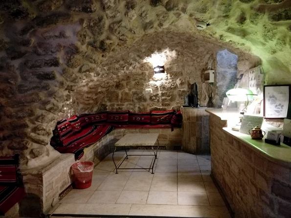 reception at the Citadel Youth Hostel in the Old City Jerusalem