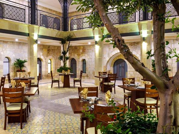 inner courtyard of the Sephardic House hotel in the Jewish quarter of the Old City of Jerusalem inner courtyard of the Sephardic House hotel in the Jewish quarter of the Old City of Jerusalem