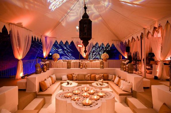 unique Israel event in an elegant tent in the desert