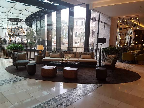 lobby of the new Orient Isrotel Hotel in Jerusalem lobby of the new Orient Isrotel Hotel in Jerusalem