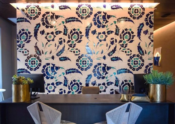 beautiful Armenian ceramics decorate the Bezalal boutique hotel in Jerusalem beautiful Armenian ceramics decorate the Bezalal boutique hotel in Jerusalem