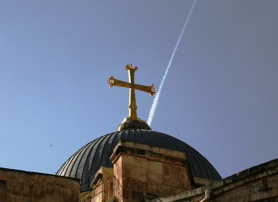 Old City of Jerusalem dome holy sepulchre church