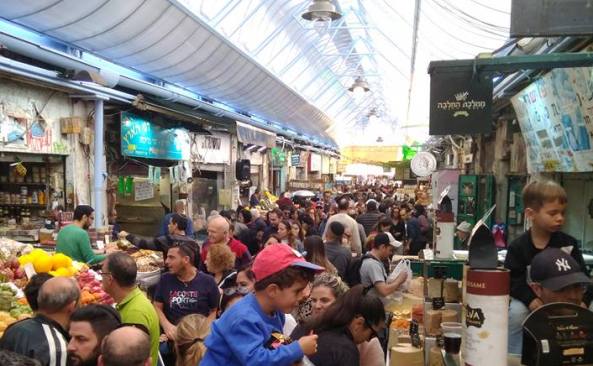 Mahane Yehuda Open-Air market in Jerusalem