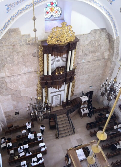 the Hurva Synagogue in the Old City of Jerusalem makes for a unique Bar Mitzvah location