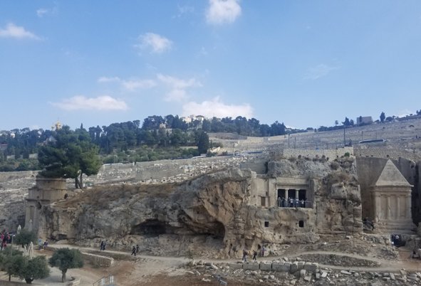 the three largest tombs in Kidon Valley Jerusalem