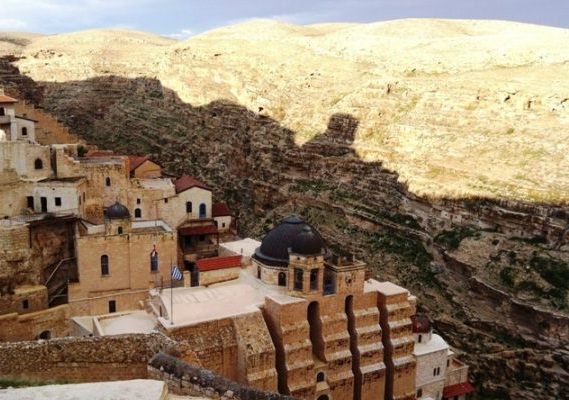 Mar Saba Monastery in the Judean Desert in Israel