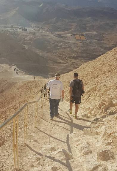 Snake Path at Masada National Park, Israel Snake Path at Masada National Park, Israel