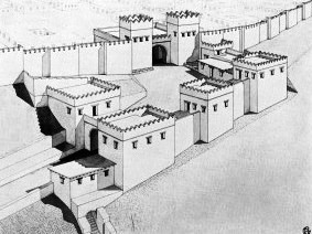 reconstruction of how Megiddo looked in ancient times