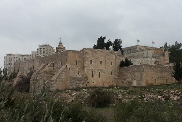 the Monastery of the Cross in Jerusalem looks like a fortress the Monastery of the Cross in Jerusalem looks like a fortress
