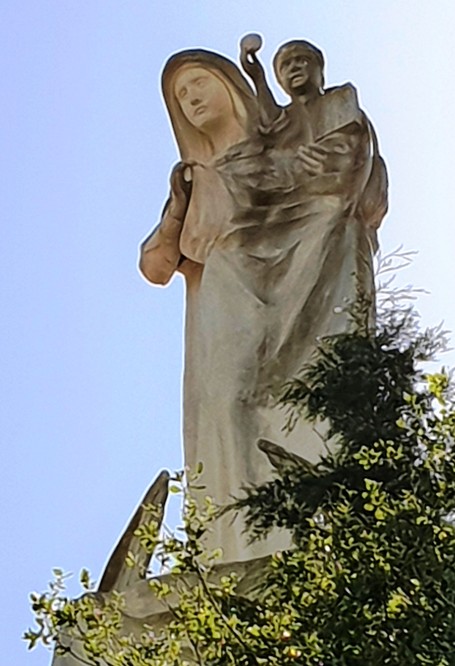 The Church of the Lady of the Ark of the Covenant on the top of the hill in Abu Ghosh
