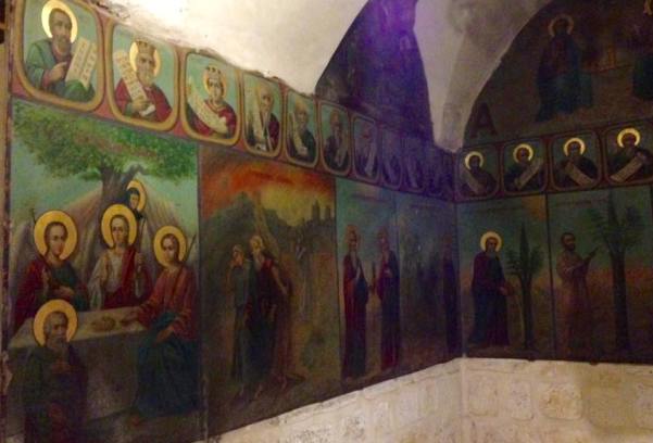 paintings depicting the history of the holy tree from which the cross was made in the monastery of the holy cross paintings depicting the history of the holy tree from which the cross was made in the monastery of the holy cross