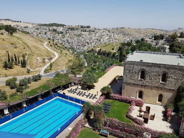Mount Zion Hotel has an outdoor pool and great views of Jerusalem Mount Zion Hotel has an outdoor pool and great views of Jerusalem