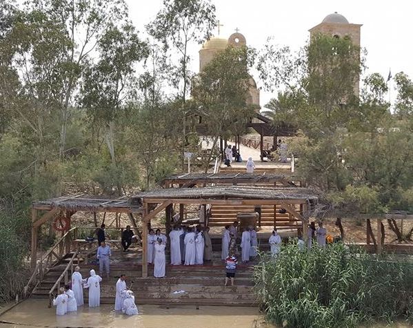 many Christians choose to re-baptize themselves in the Jordan River at Qasr el Yahud where John baptized Jesus