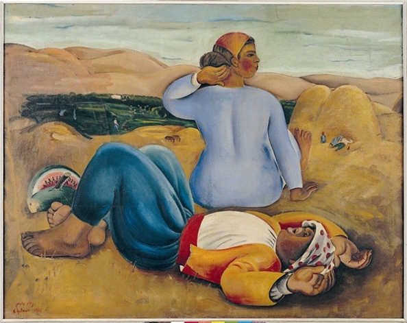 Resting at Noon - by Nahum Gutman at the Tel Aviv Museum of Art Resting at Noon - by Nahum Gutman at the Tel Aviv Museum of Art