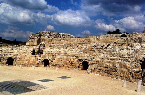 Roman Coloseum in Maresha-Beit Guvrin National Park