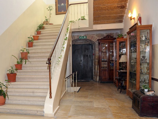 decor at the Rosary Convent guesthouse in Jerusalem