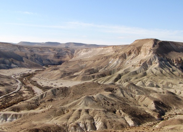 Sde Boker desert view in the Negev Israel