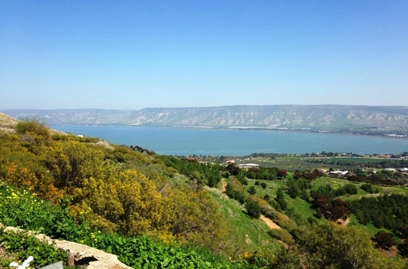 Sea of Galilee in the north of Israel