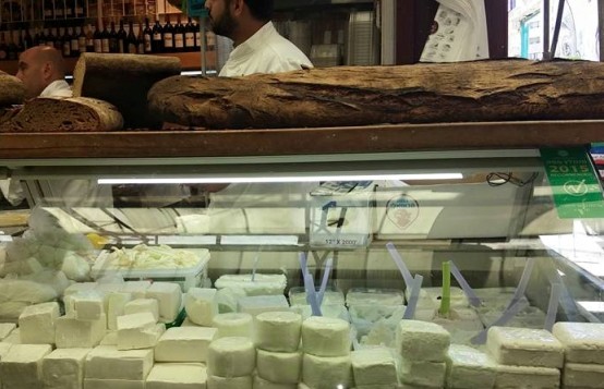 Jerusalem market Shuk Machane Yehuda cheese shop