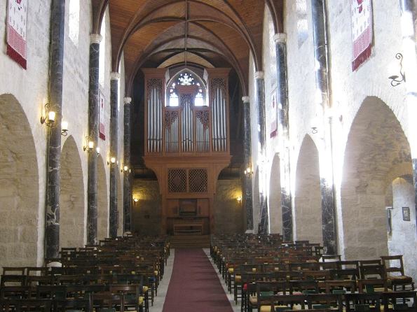 cathedral interior at St. George's guesthouse in Jerusalem