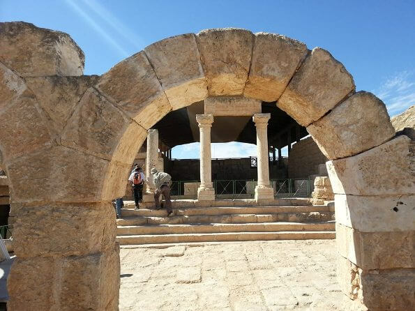 the ancient Synagogue in Susia in the South of Israel