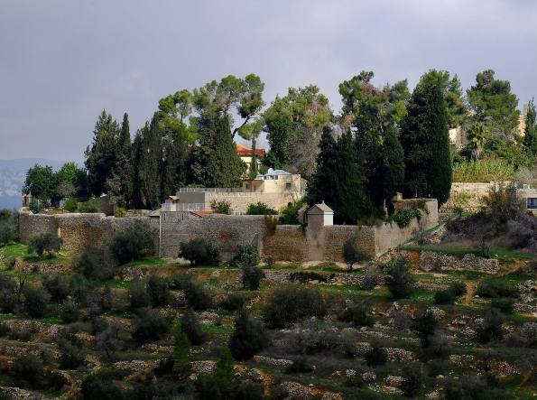 terraced hills in Ein Karem Jerusalem terraced hills in Ein Karem Jerusalem