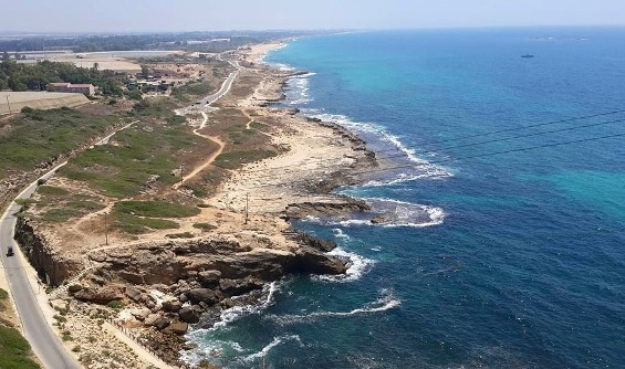 views from the cliffs of Rosh Hanikra near the Lebanese border