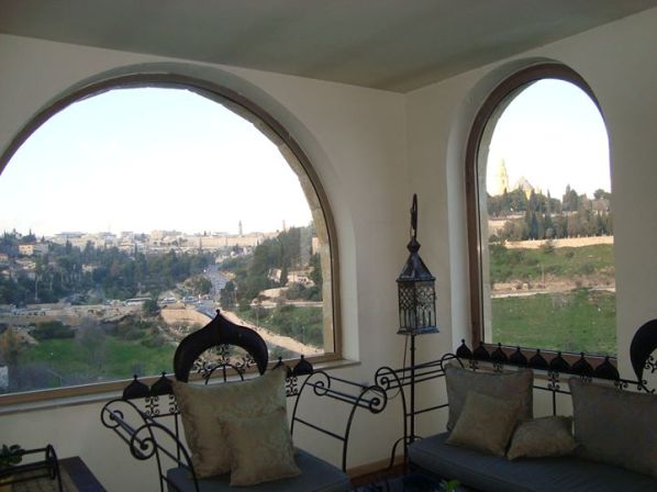 amazing Jerusalem Old City Views from the Mount Zion Hotel lobby amazing Jerusalem Old City Views from the Mount Zion Hotel lobby