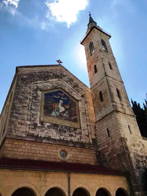 The Visitation Church in Ein Karem in the hills of Jerusalem The Visitation Church in Ein Karem in the hills of Jerusalem